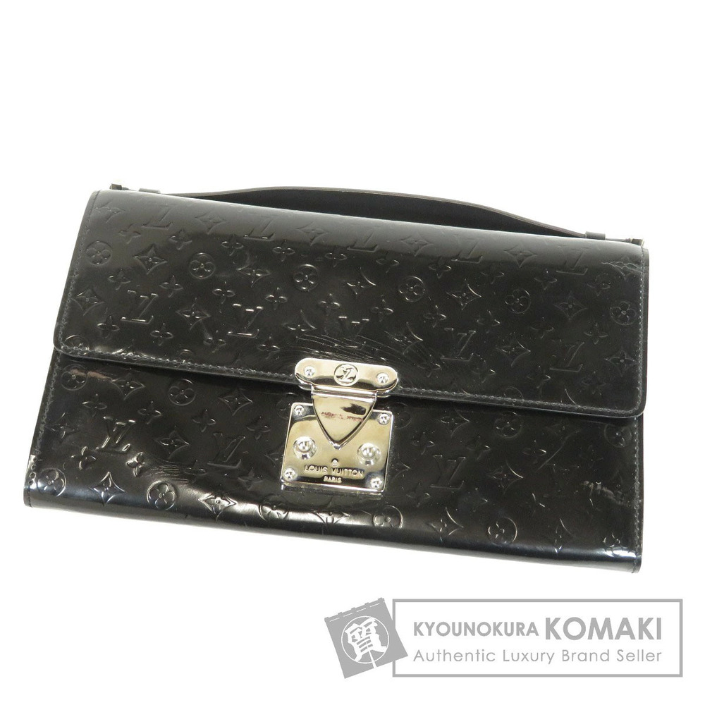 Louis Vuitton Portafelle Anouchka Monogram Shoulder Bag Canvas Black Gray